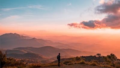 Sunset mountains